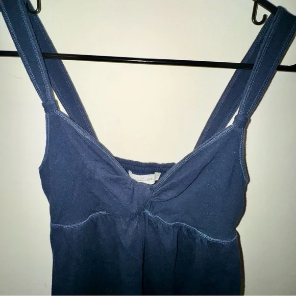 Y2K Abercrombie & Fitch Navy Dark Blue Babydoll Camisole - Picture 3 of 11